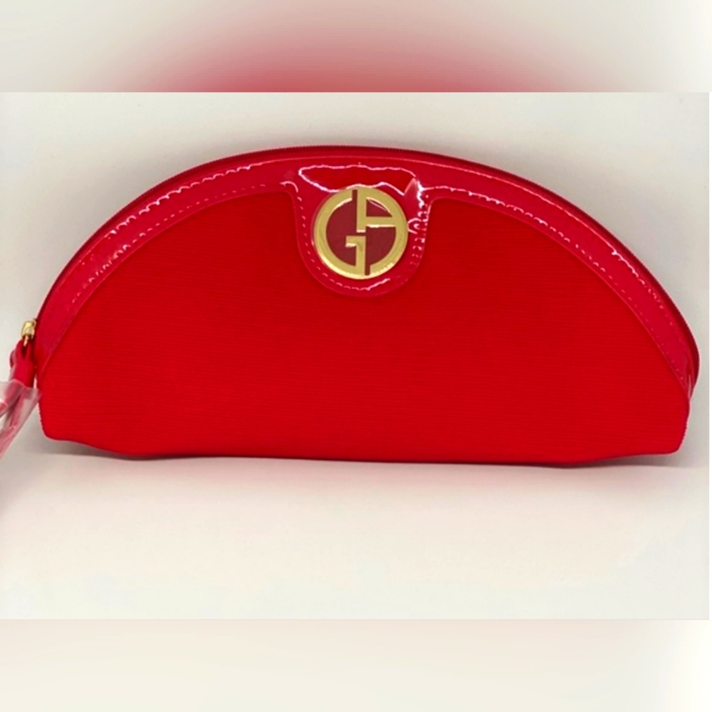 Giorgio Armani Red Clutch Male Up Bag